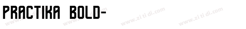 practika bold字体转换